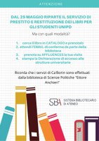 📣🔔 AVVISO PER STUDENTI E UTENTI ESTERNI📣🔔: PRESTITO E RESTITUZIONE LIBRI